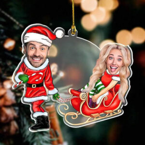 adorno navideño personalizado con foto